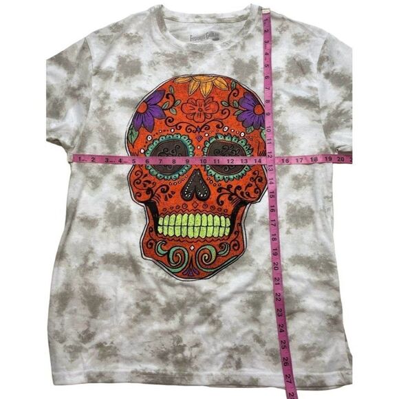 Fosforos Galileo Day‎ Of The Dead Shirt Women's XL Dia De Los Muertos Skull NEW - Picture 5 of 8